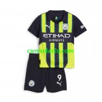 Camisolas de futebol Manchester City Haaland 9 Criança Equipamento Alternativa 2024/25 Manga Curta